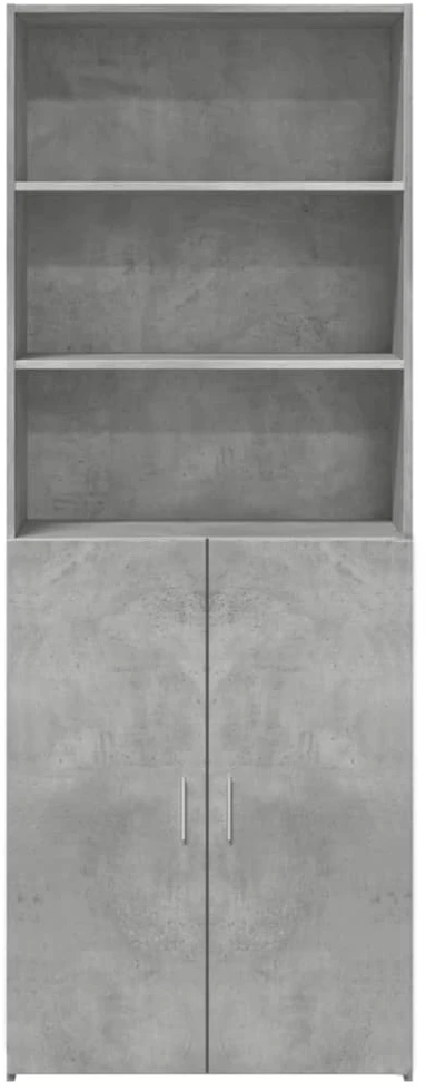 Komoda, betono pilkos spalvos, 70x42,5x185cm, apdirbta mediena