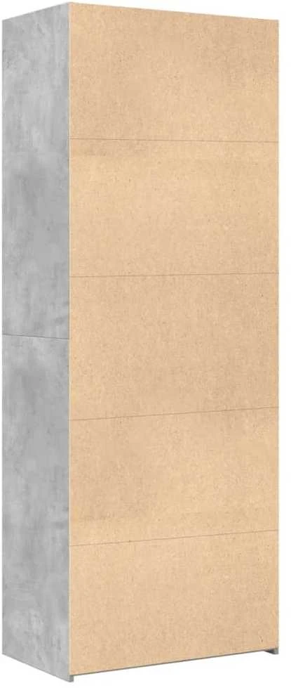 Komoda, betono pilkos spalvos, 70x42,5x185cm, apdirbta mediena