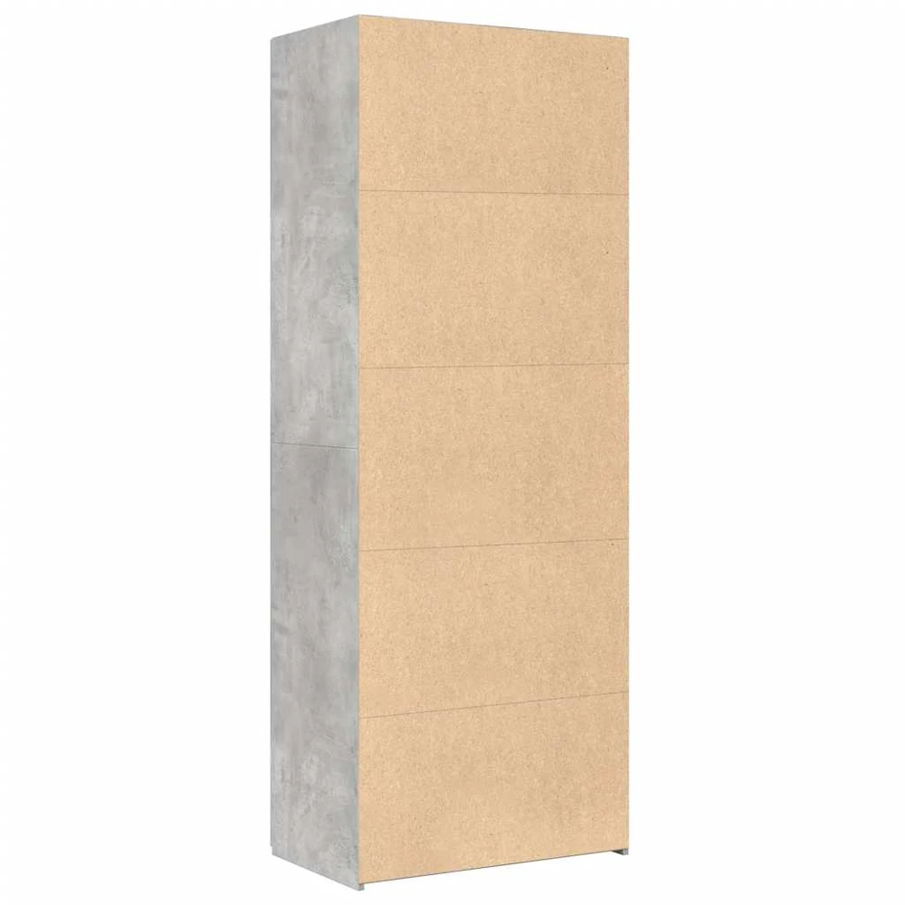 Komoda, betono pilkos spalvos, 70x42,5x185cm, apdirbta mediena