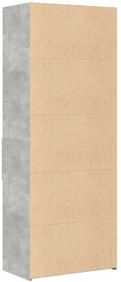 Komoda, betono pilkos spalvos, 70x42,5x185cm, apdirbta mediena