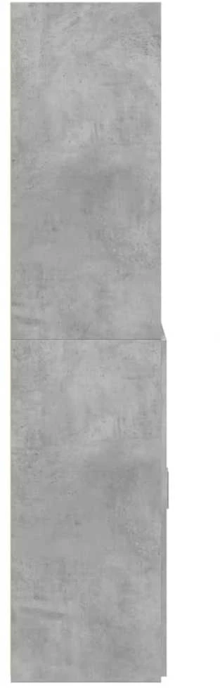 Komoda, betono pilkos spalvos, 70x42,5x185cm, apdirbta mediena