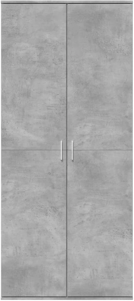 Komoda, betono pilkos spalvos, 80x35x180cm, apdirbta mediena