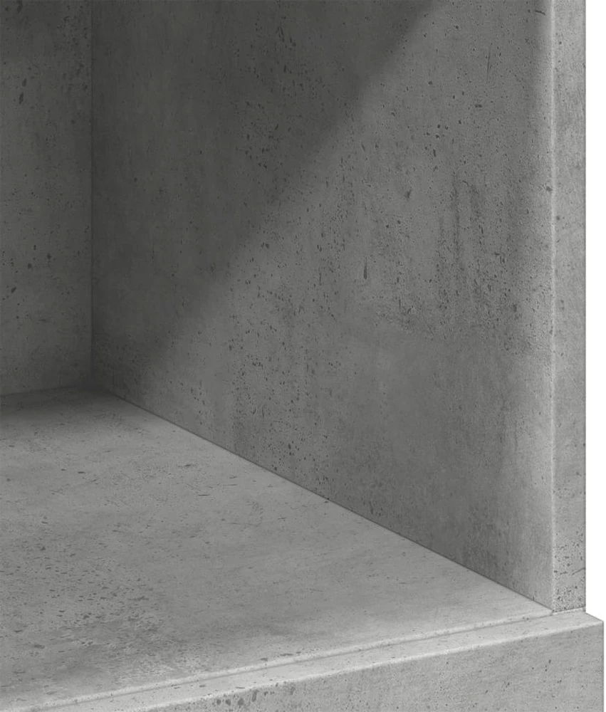 Komoda, betono pilkos spalvos, 80x42,5x124cm, apdirbta mediena