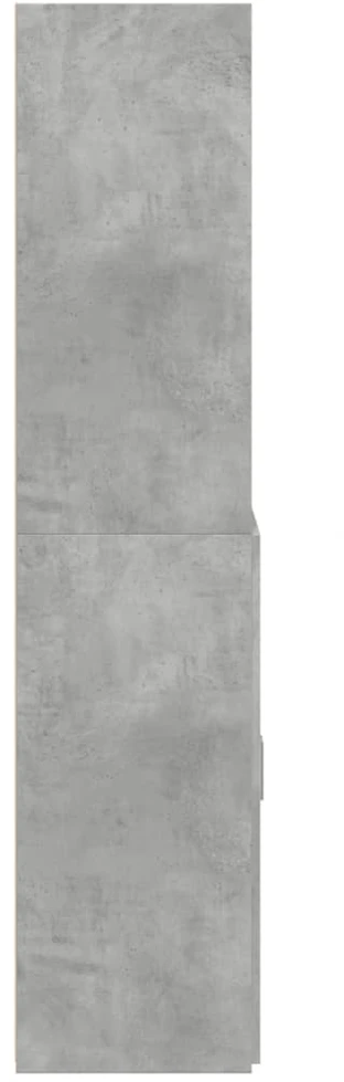 Komoda, betono pilkos spalvos, 80x42,5x185cm, apdirbta mediena
