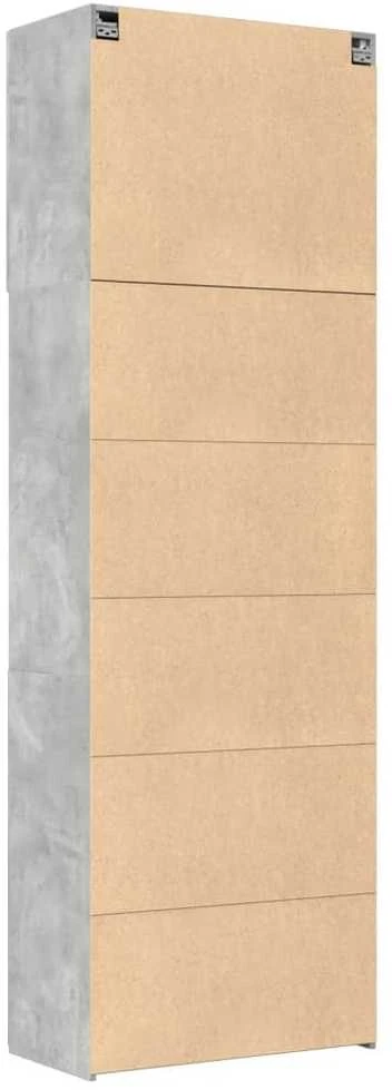 Komoda, betono pilkos spalvos, 80x42,5x249cm, apdirbta mediena