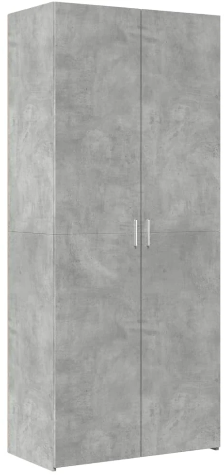 Komoda, betono pilkos spalvos, 80x42,5x249cm, apdirbta mediena