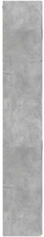 Komoda, betono pilkos spalvos, 80x42,5x249cm, apdirbta mediena