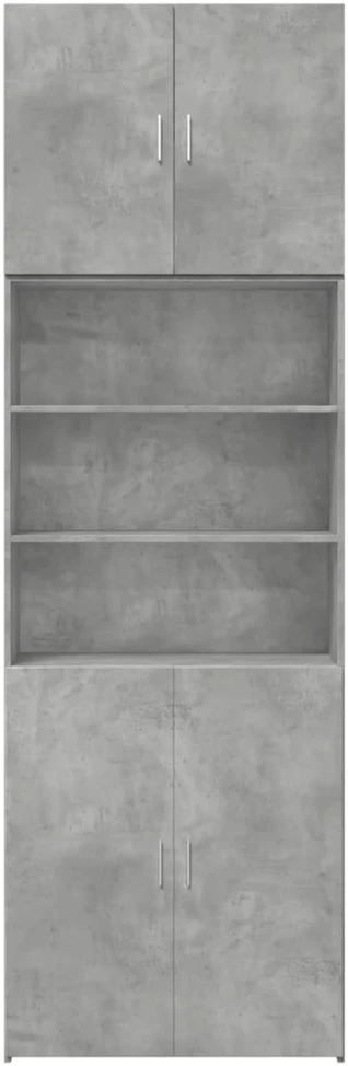 Komoda, betono pilkos spalvos, 80x42,5x249cm, apdirbta mediena
