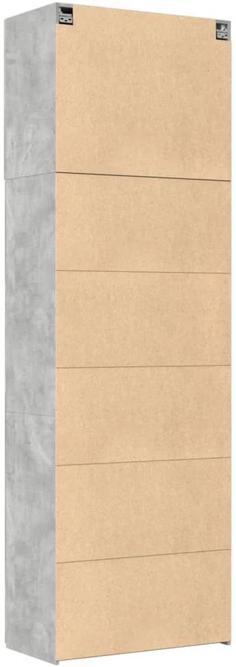 Komoda, betono pilkos spalvos, 80x42,5x249cm, apdirbta mediena