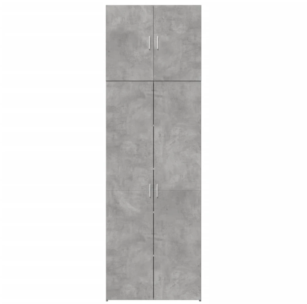Komoda, betono pilkos spalvos, 80x42,5x249cm, apdirbta mediena