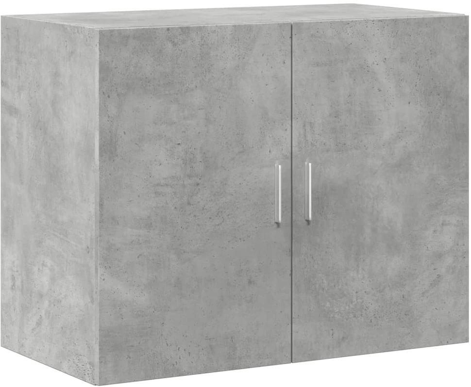Komoda, betono pilkos spalvos, 80x42,5x249cm, apdirbta mediena