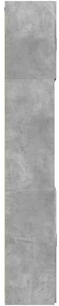 Komoda, betono pilkos spalvos, 80x42,5x249cm, apdirbta mediena