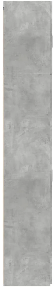 Komoda, betono pilkos spalvos, 80x42,5x249cm, apdirbta mediena