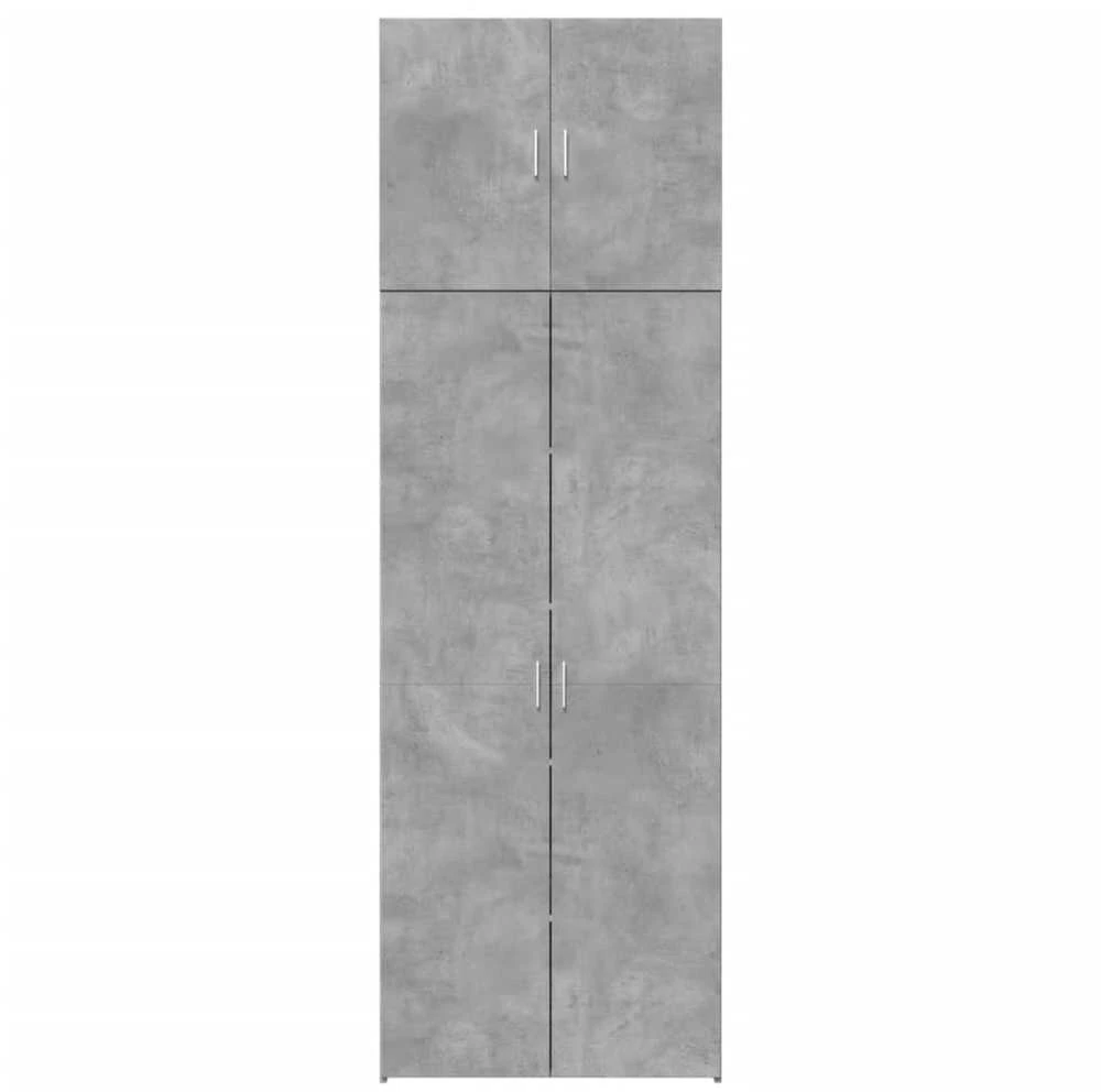 Komoda, betono pilkos spalvos, 80x42,5x249cm, apdirbta mediena