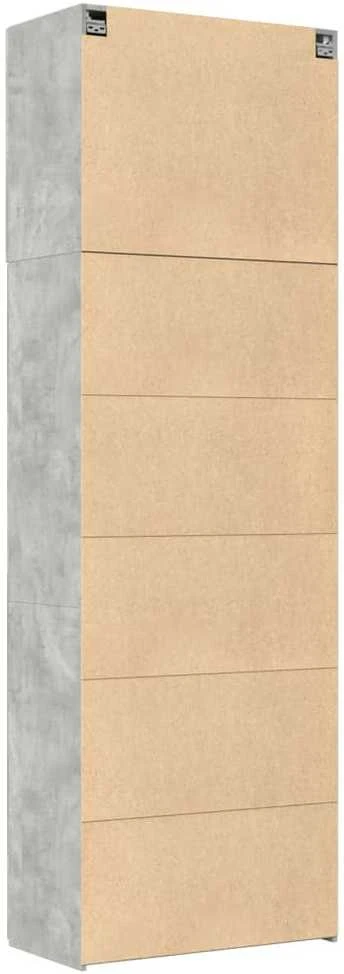 Komoda, betono pilkos spalvos, 80x42,5x249cm, apdirbta mediena
