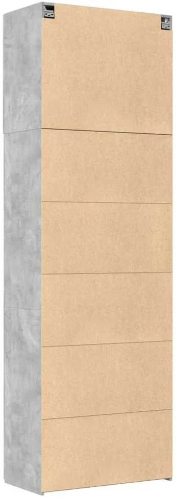 Komoda, betono pilkos spalvos, 80x42,5x249cm, apdirbta mediena