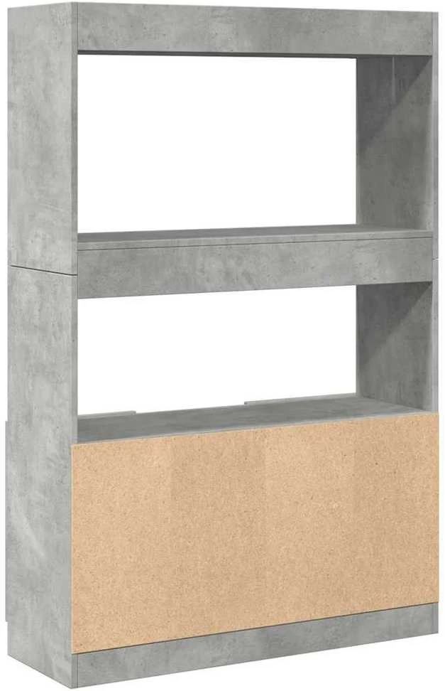 Komoda, betono pilkos spalvos, 92x33x140cm, apdirbta mediena