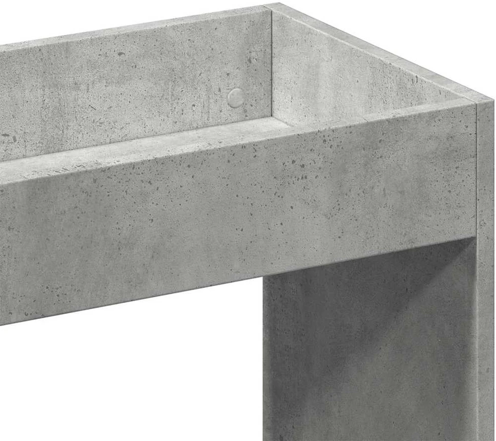 Komoda, betono pilkos spalvos, 92x33x140cm, apdirbta mediena