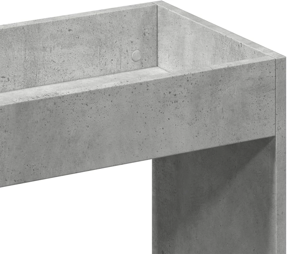 Komoda, betono pilkos spalvos, 92x33x180cm, apdirbta mediena