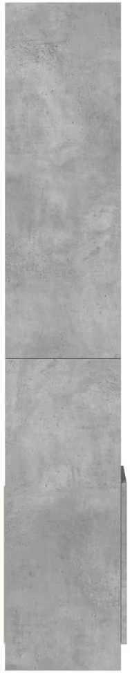 Komoda, betono pilkos spalvos, 92x33x180cm, apdirbta mediena