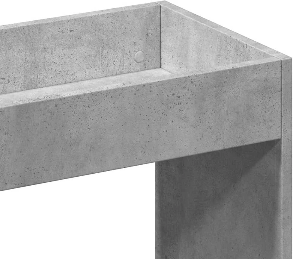 Komoda, betono pilkos spalvos, 92x33x180cm, apdirbta mediena