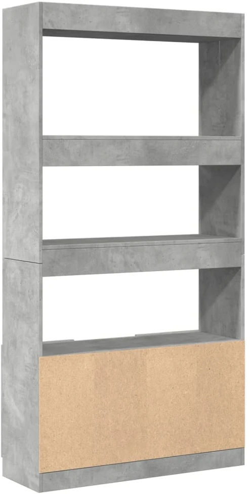 Komoda, betono pilkos spalvos, 92x33x180cm, apdirbta mediena