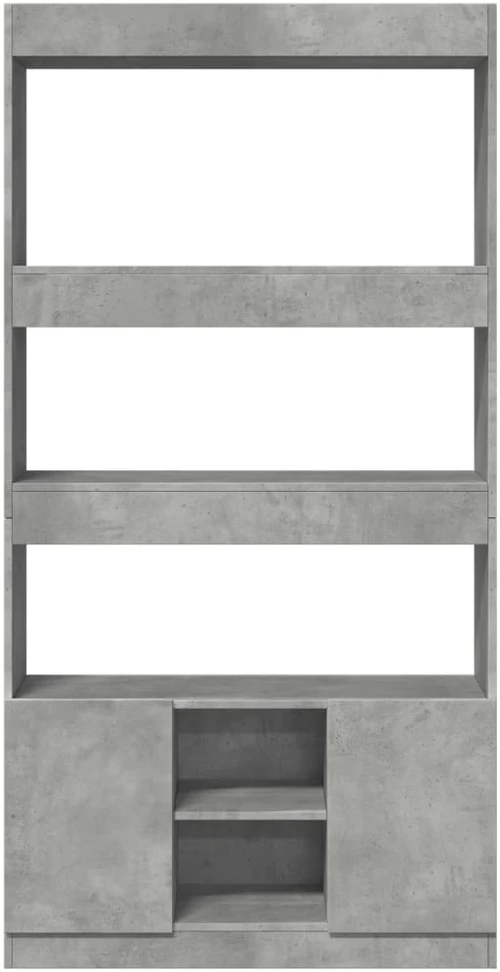 Komoda, betono pilkos spalvos, 92x33x180cm, apdirbta mediena