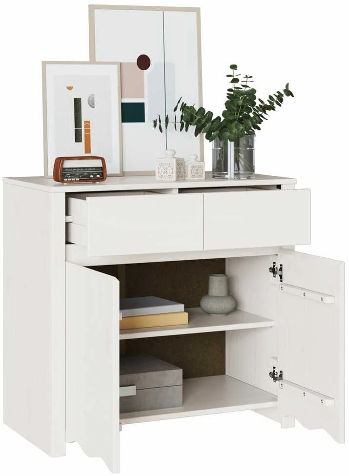 Kabalas Drammen Balta 79 x 43 x 75.5 cm Pušies medienos masyvas