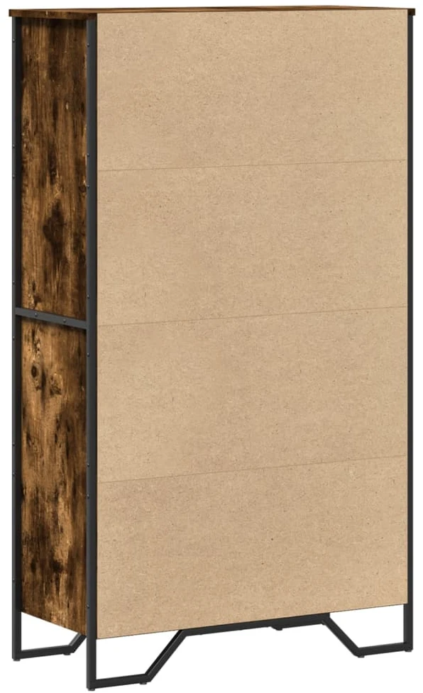 Komoda, dūminio ąžuolo, 79,5x35,5x137,5cm, apdirbta mediena