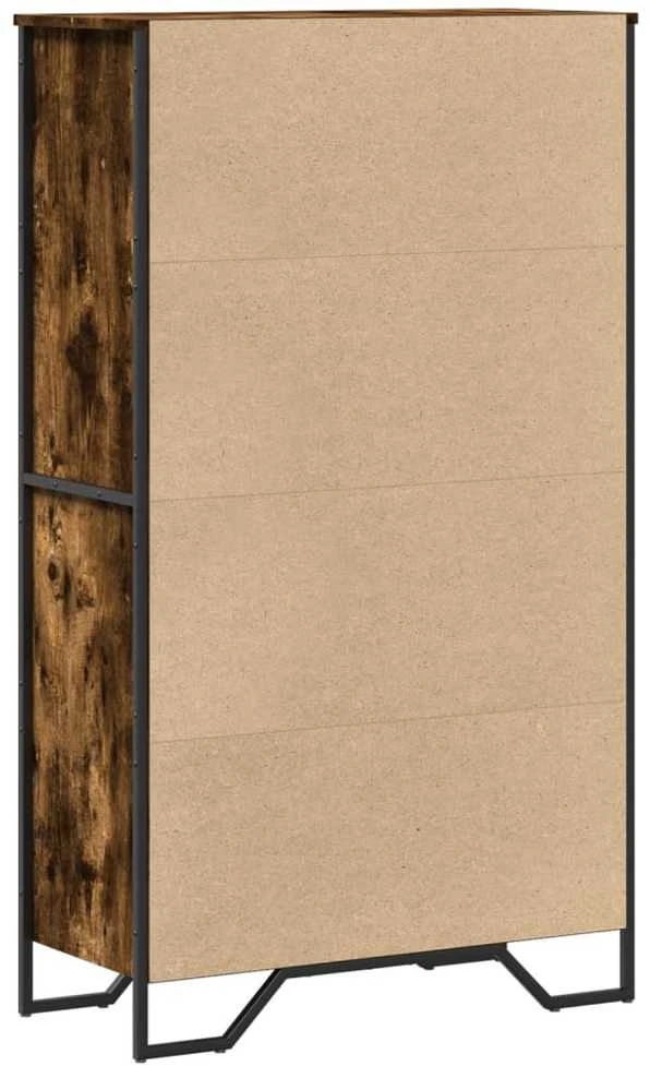 Komoda, dūminio ąžuolo, 79,5x35,5x137,5cm, apdirbta mediena