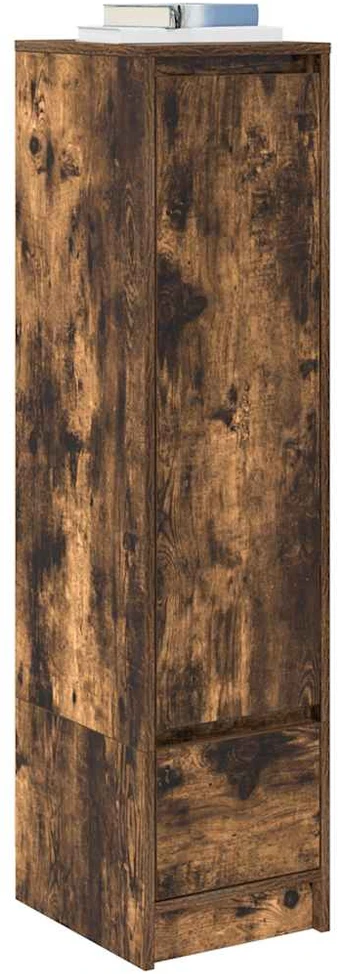 Komoda, dūminio ąžuolo spalvos 29,5x34x119,5cm apdirbta mediena
