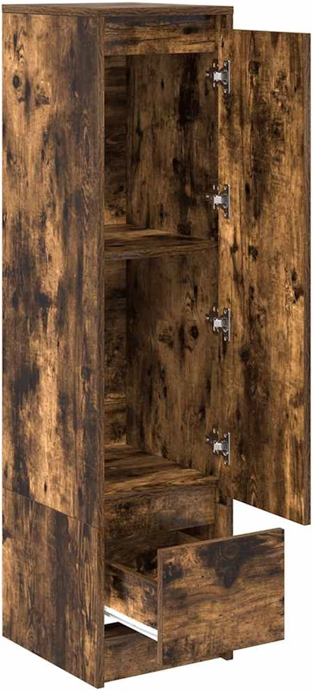 Komoda, dūminio ąžuolo spalvos 29,5x34x119,5cm apdirbta mediena