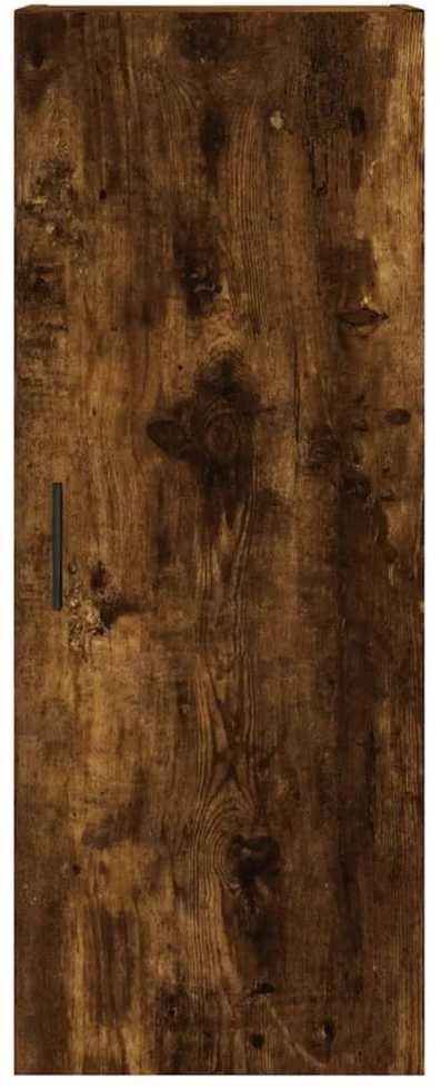 Komoda, dūminio ąžuolo spalvos, 34,5x34x180cm, apdirbta mediena