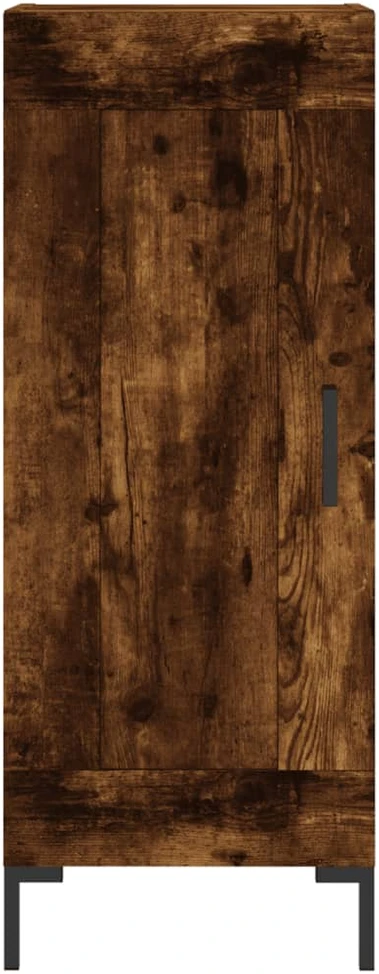 Komoda, dūminio ąžuolo spalvos, 34,5x34x180cm, apdirbta mediena