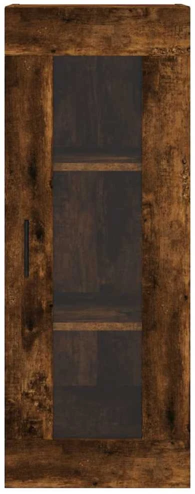 Komoda, dūminio ąžuolo spalvos, 34,5x34x180cm, apdirbta mediena