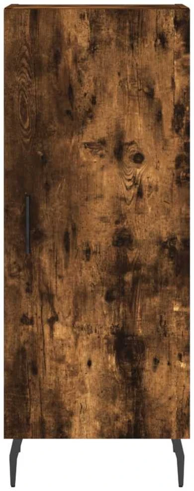Komoda, dūminio ąžuolo spalvos, 34,5x34x180cm, apdirbta mediena