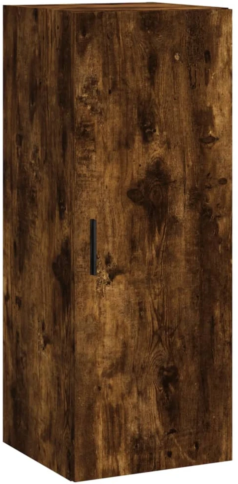 Komoda, dūminio ąžuolo spalvos, 34,5x34x180cm, apdirbta mediena