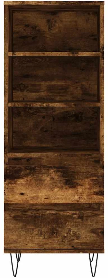 Komoda, dūminio ąžuolo spalvos, 40x36x110cm, apdirbta mediena