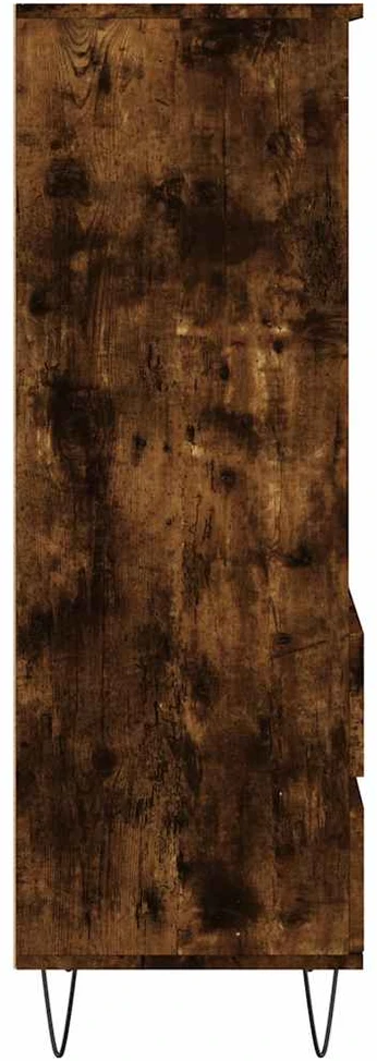 Komoda, dūminio ąžuolo spalvos, 40x36x110cm, apdirbta mediena