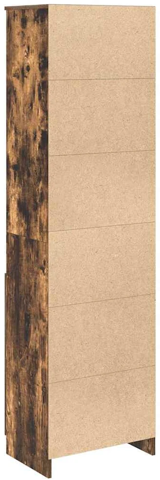 Komoda, dūminio ąžuolo spalvos, 50x35x180 cm apdirbta mediena