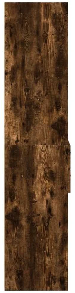 Komoda, dūminio ąžuolo spalvos, 50x42,5x185cm, apdirbta mediena