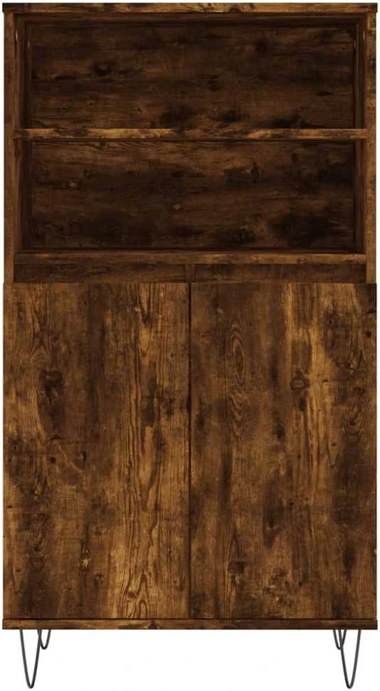 Komoda, dūminio ąžuolo spalvos, 60x36x110cm, apdirbta mediena