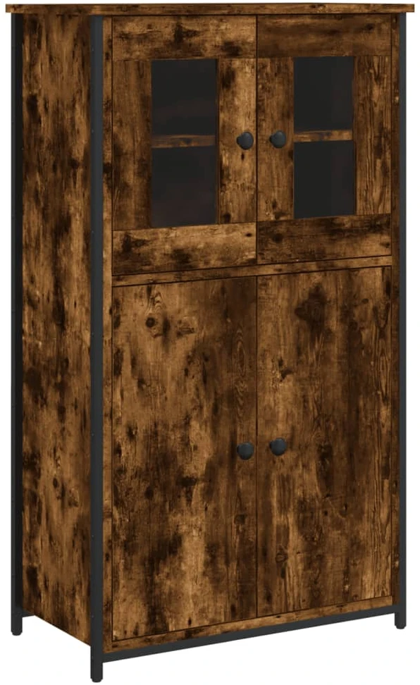 Komoda, dūminio ąžuolo spalvos, 62x32x106,5cm, apdirbta mediena