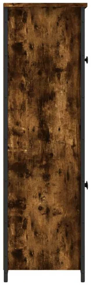 Komoda, dūminio ąžuolo spalvos, 62x32x106,5cm, apdirbta mediena