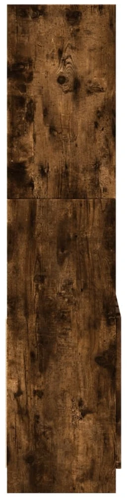 Komoda, dūminio ąžuolo spalvos, 63x33x140cm, apdirbta mediena