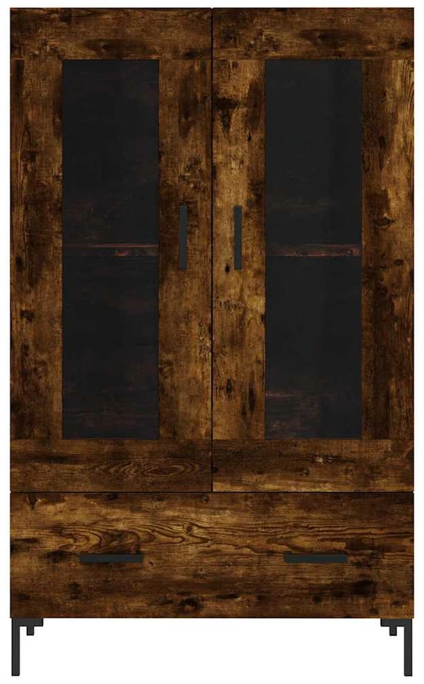 Komoda, dūminio ąžuolo spalvos, 69,5x31x115cm, apdirbta mediena