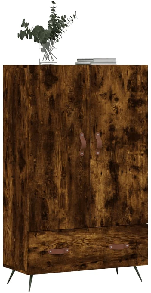 Komoda, dūminio ąžuolo spalvos, 69,5x31x115cm, apdirbta mediena