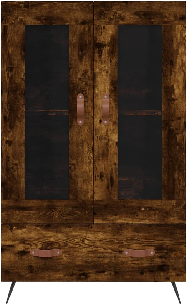 Komoda, dūminio ąžuolo spalvos, 69,5x31x115cm, apdirbta mediena