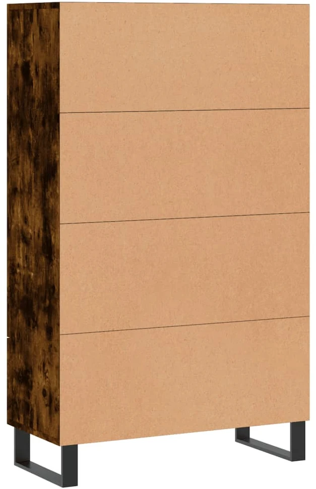 Komoda, dūminio ąžuolo spalvos, 69,5x31x115cm, apdirbta mediena