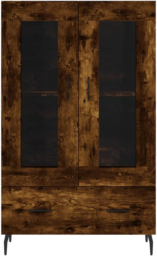 Komoda, dūminio ąžuolo spalvos, 69,5x31x115cm, apdirbta mediena